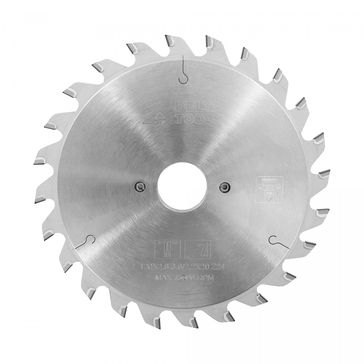 Пила подрезная DELTA TOOLS 100x2,8-3,6x20 Z=12+12 алмазная составная